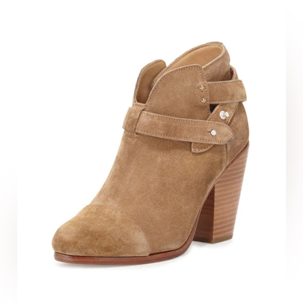 RAG&BONE Harrow Suede Ankle Boots Bootie Ankle Straps Hazel Tan MSRP $495